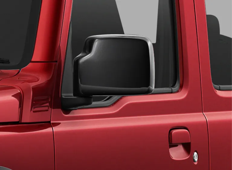 Black painted outside mirror (electrically adjustable and foldable)